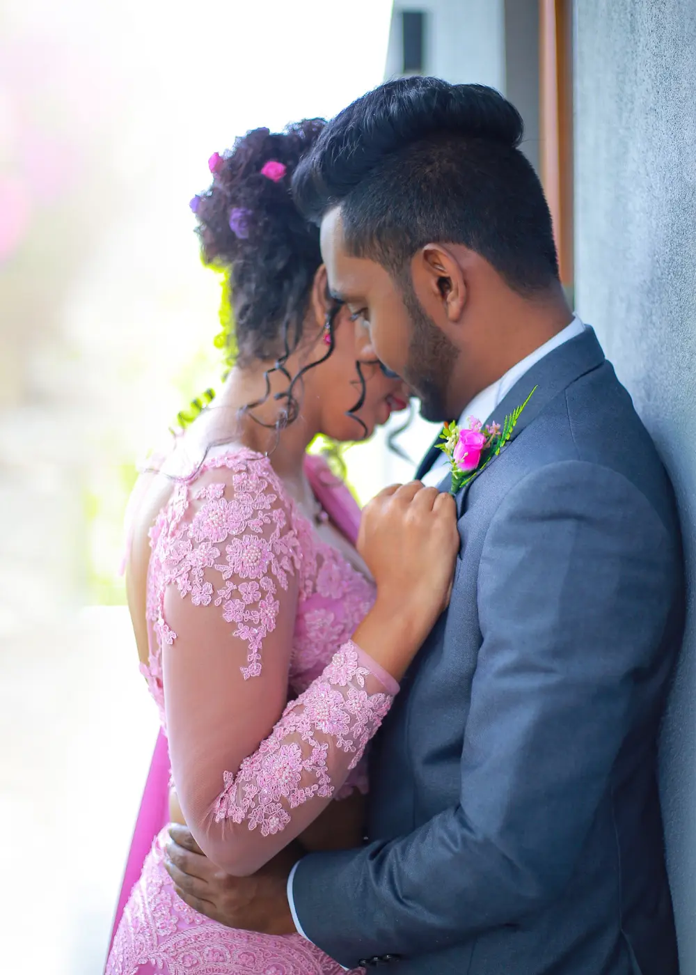 Golden hour wedding photography